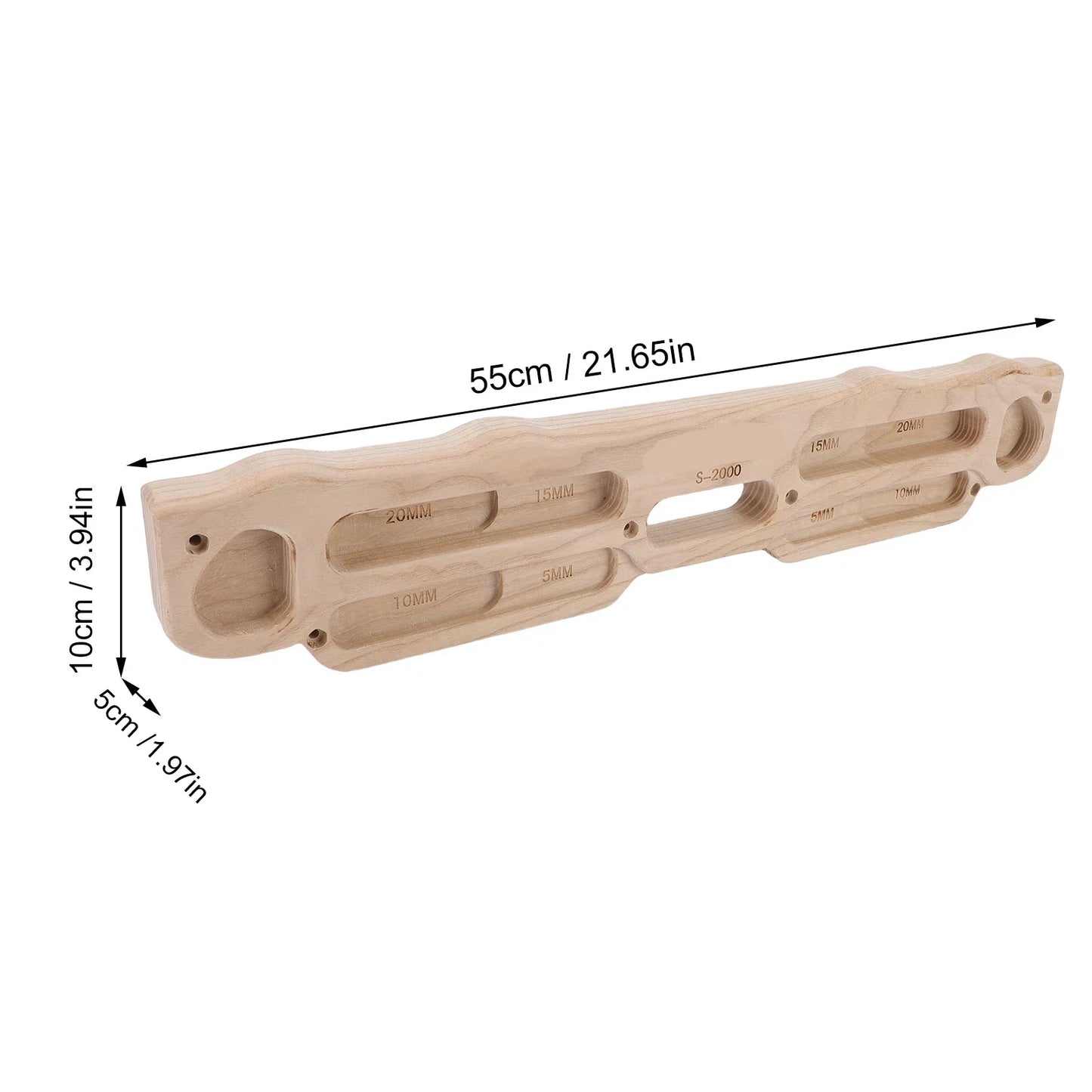 Crux Board Wooden Hangboard