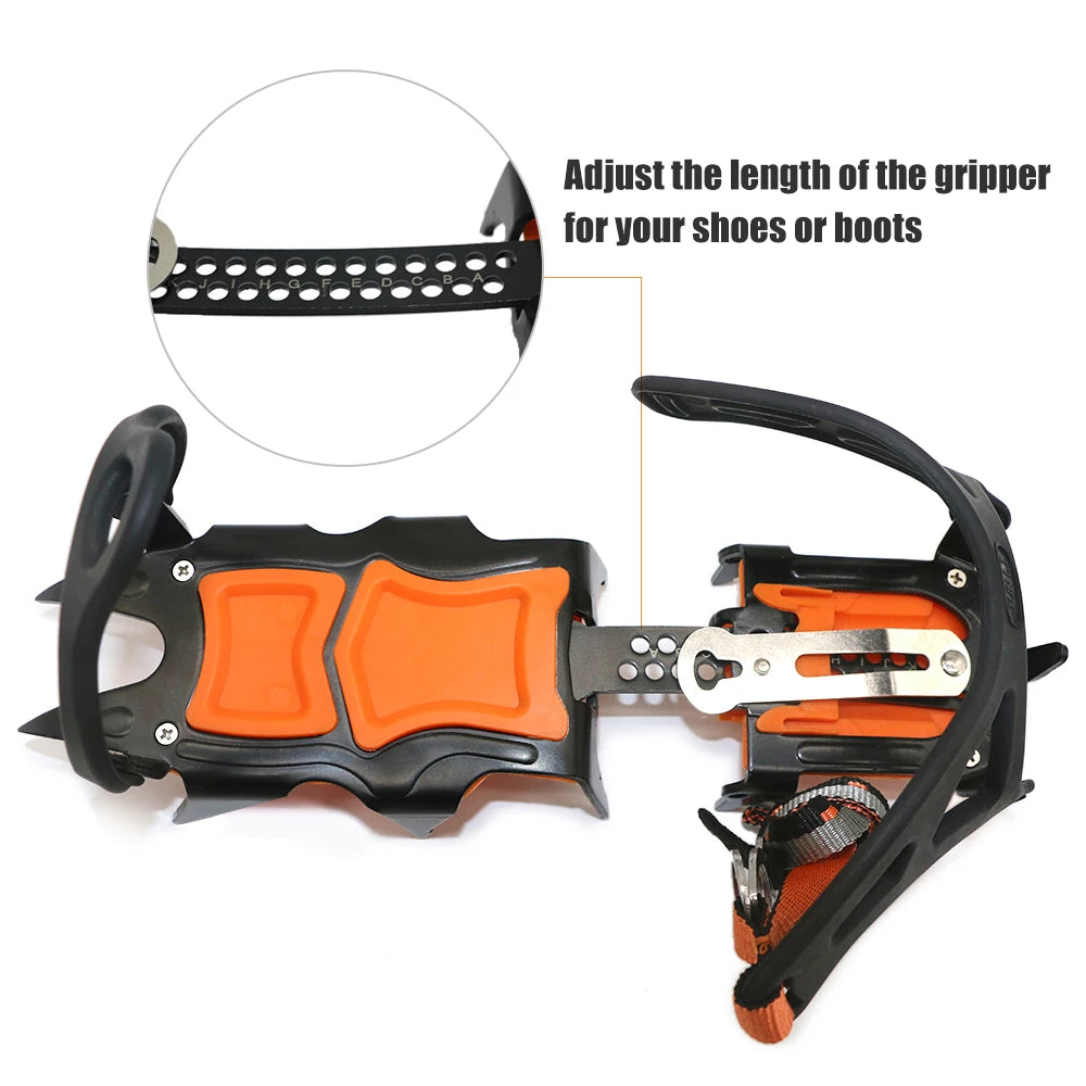 Ice Grip 12-Point Steel Crampons
