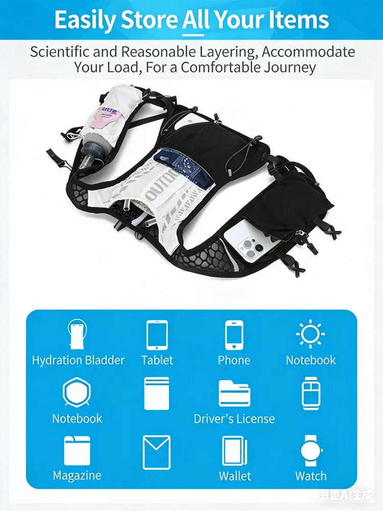 Reflect Vest Safety Hydration Vest