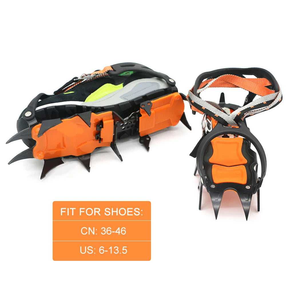 Ice Grip 12-Point Steel Crampons