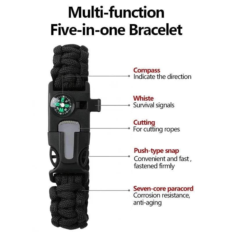Survival Link Paracord Bracelet